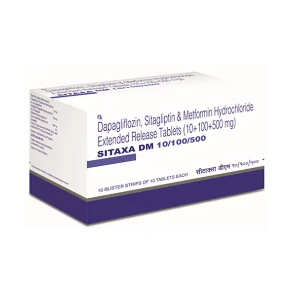 Sitaxa DM 10/100/500 Tablet ER